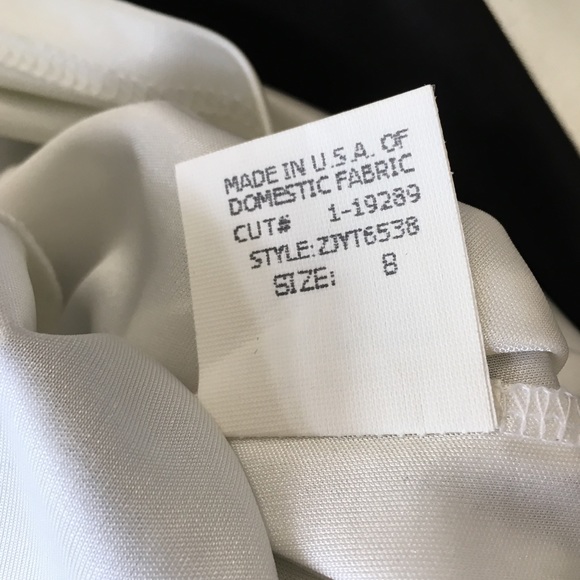 David Meister Classy Black & White Spaghetti Strap Lined Cocktail Party Dress 8P - Picture 8 of 8